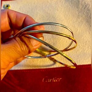 18k Trinity Bangles Italy made